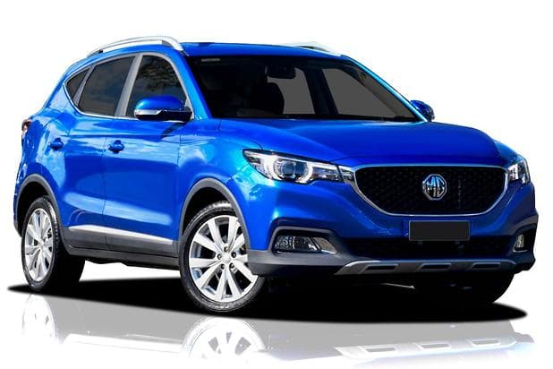 MG ZS Blue rental car
