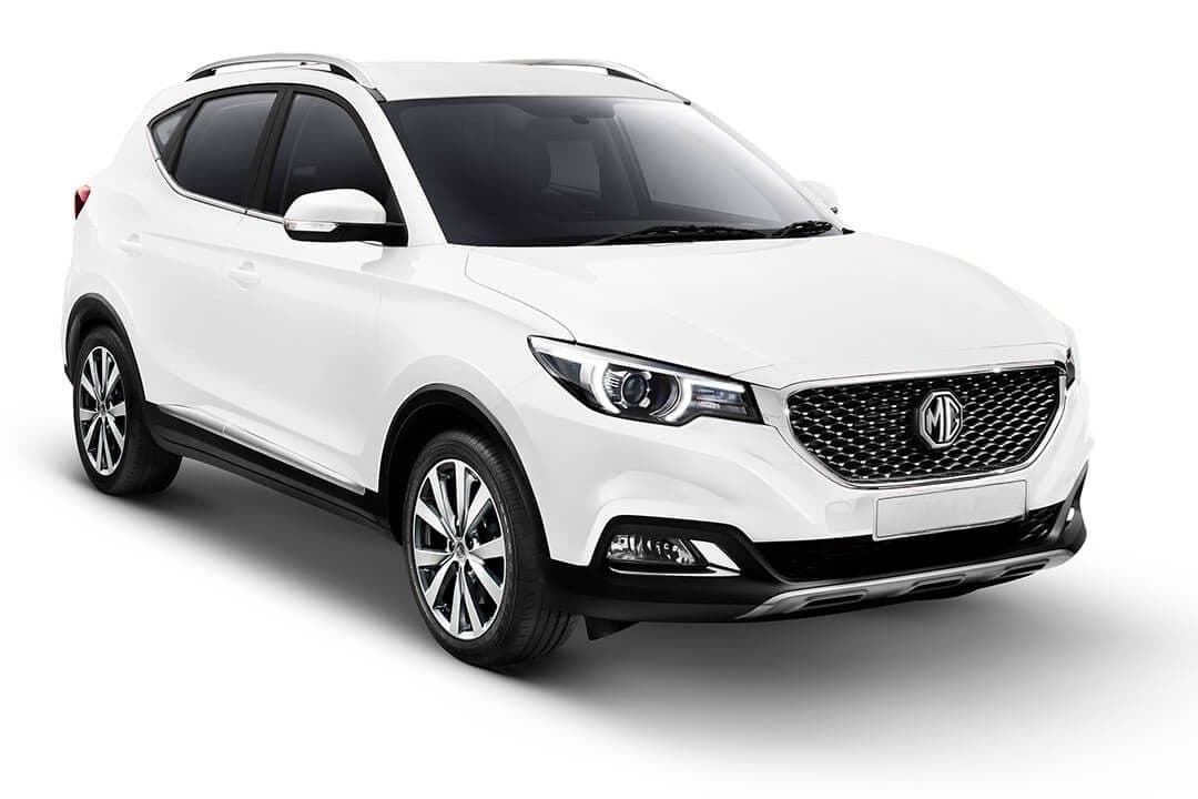 MG ZS White rental car